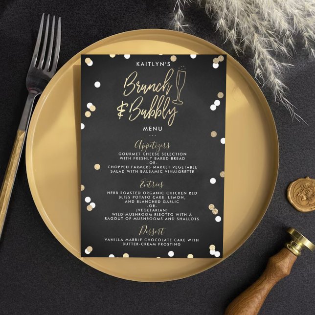 Brunch & Bubly Confetti-Möhippa Meny (Skapare uppladdad)