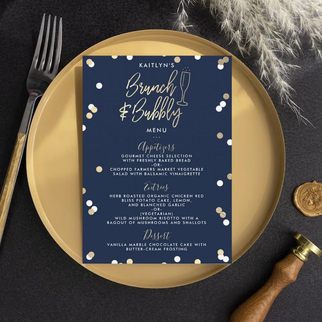 Brunch & Bubly Confetti-Möhippa Meny (Skapare uppladdad)