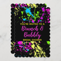 Brunch Bubly Möhippa Neon Paint Splatter