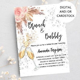 Brunch Bubly Möhippa  pampas gräs Inbjudningar