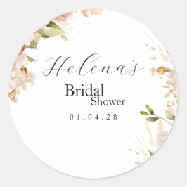 Brunch & Bubly Möhippa Sticker | Blommigt Runt Klistermärke