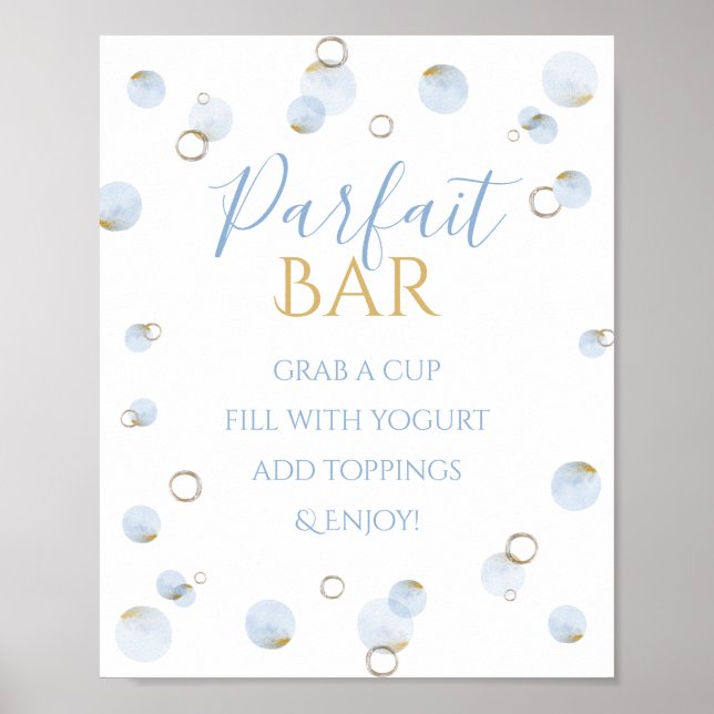 Brunch BubLY och Baby Shower Parfait Pub Poster (Framsidan)