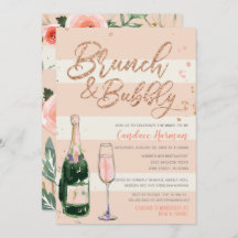 Brunch & Bubly Ro Guld Glitter Möhippa