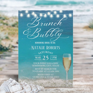 Brunch & Bubly Summer Beach Möhippa Inbjudningar