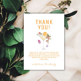 Brunch Bubly Summer Blommigt Champagne Baby Shower Tack Kort