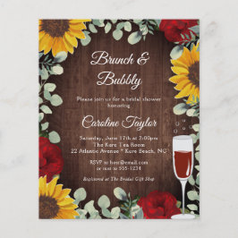 Brunch Bubly Sunblommblommor Ro Vin Möhippa