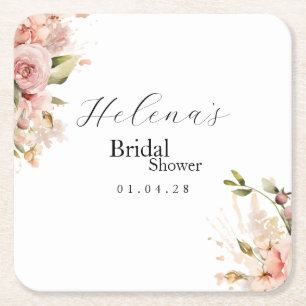 Brunch & Bubly Underlägg Möhippans Blommigt Papper Kvadrat