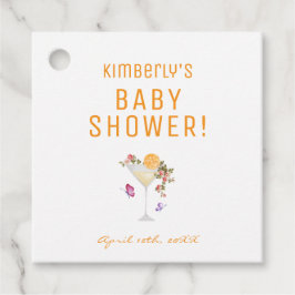 Brunch BubLY Vår Blommigt Champagne Baby Shower Gåvor Etiketter