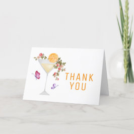 Brunch BubLY Vår Blommigt Champagne Baby Shower Tack Kort