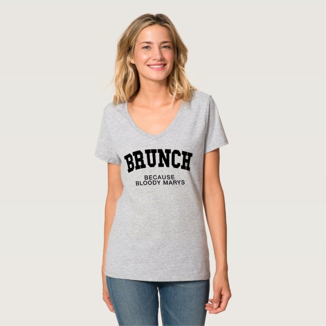 BRUNCH EFTERSOM BLOODY MARYS T-Shirt (Hel framsida)
