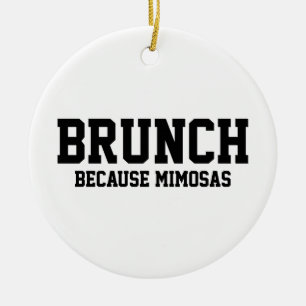Brunch Eftersom Mimosas Julgransprydnad Keramik