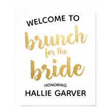 Brunch för Bride Möhippa Sign