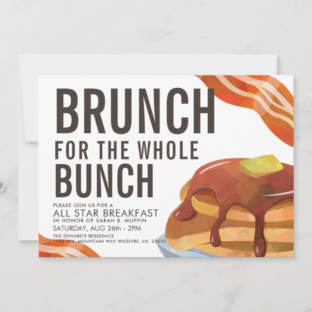 BRUNCH FOR BUNCH | Frukostinsamling inbjudan (Framsida)