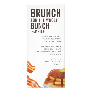 BRUNCH FOR BUNCH Frukostmeny Reklamkort