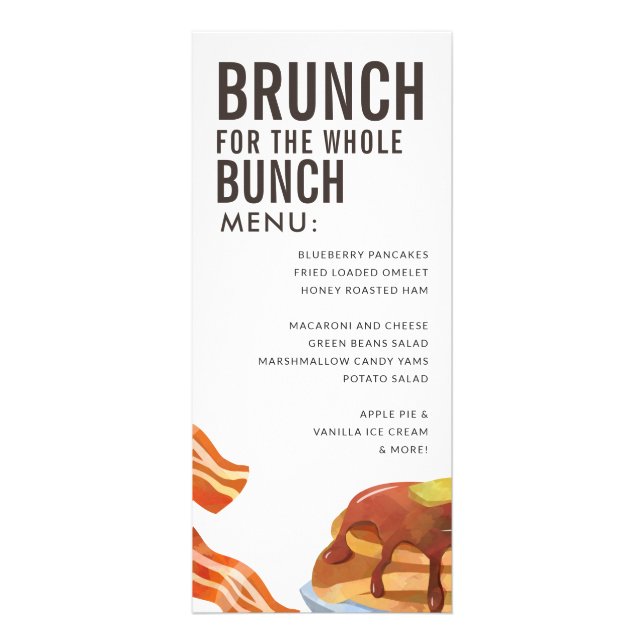 BRUNCH FOR BUNCH | Frukostmeny Reklamkort (Framsidan)