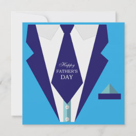 Brunch för familjen Lycklig Fars dag Blue Kostym T Inbjudningar