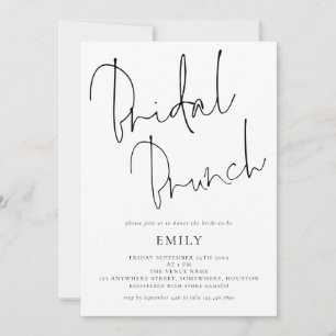 Brunch för informell Möhippa Inbjudningar