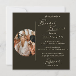 Brunch för Modern Typography Photo Möhippa  Inbjudningar