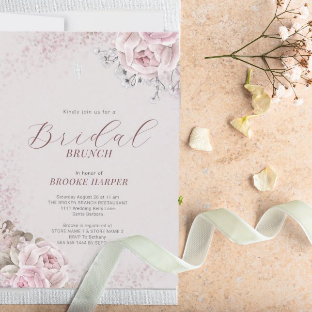 Brunch för Möhippa för  Blommigt Inbjudningar (Skapare uppladdad)