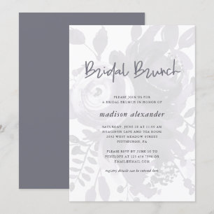 Brunch för Möhippa för Vintage av elegant Blommig Inbjudningar