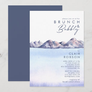 Brunch för vinterberg och Bubbly-inbjudan Inbjudningar