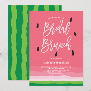 Brunch för Watermelon Gradient Modern Möhippa Inbjudningar