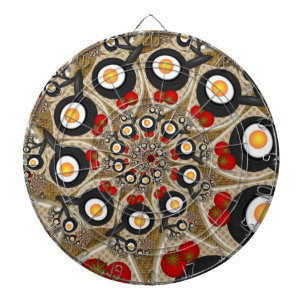 Brunch Fractal Art Funny Food, Tomater, Ägg Darttavla
