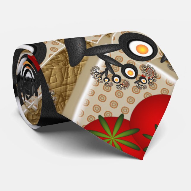 Brunch Fractal Art Funny Food, Tomater, Ägg Slips (Rullad)