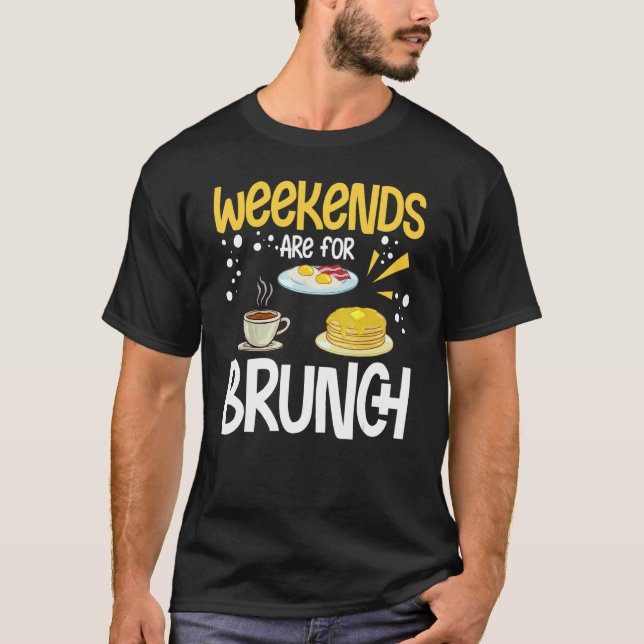 Brunch Ideas Food Recipes Mimosa Breakfast Sunday  T Shirt (Framsida)