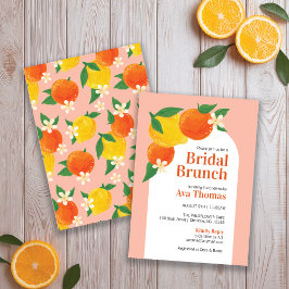 Brunch-inbjudan för sötcitrusfrukter Möhippa Inbjudningar