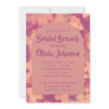 Brunch-inbjudan till Möhippa för roligt Lila Blomm