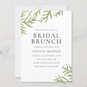 Brunch-inbjudan till Möhippan Modern Grey Elegant Inbjudningar