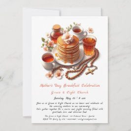 Brunch-inbjudan till mor-dagen-kyrkan - Hawthorn Inbjudningar