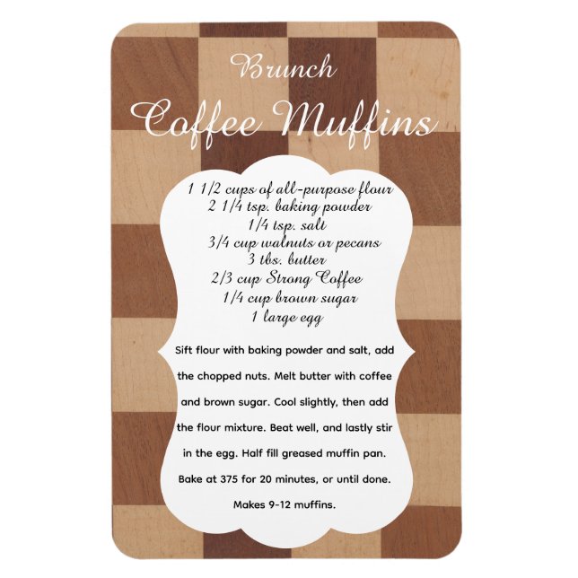 Brunch kaffemuffins recept Magnet (Vertikal)