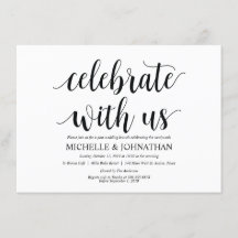 Brunch-kort efter bröllop