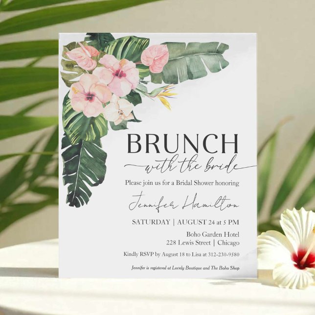 Brunch med Bride Inbjudningskort för möhippan (Skapare uppladdad)