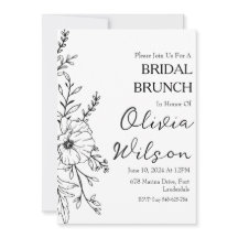 brunch med bruden bröllopsbrunch inbjudningar