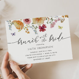Brunch med inbjudan till Bride Wildblomma Shower