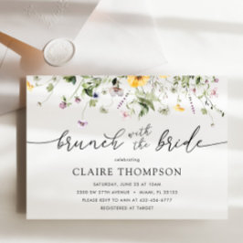 Brunch med inbjudan till Bride Wildblomma Shower