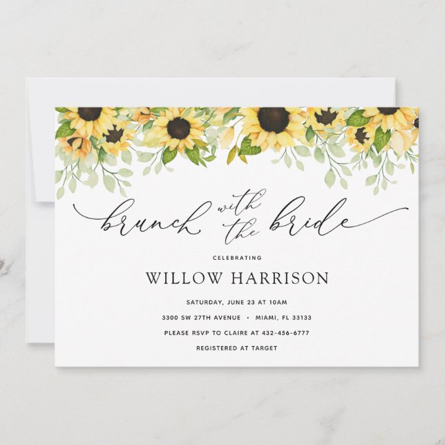 Brunch med inbjudan till solroshusaren (Framsida)