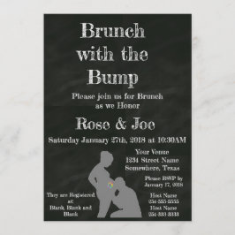 Brunch med klumpschakartong inbjudningar