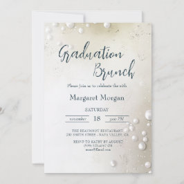 Brunch med minsta Möhippa för vita pärlor Inbjudningar