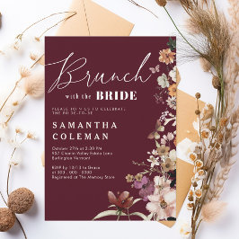 Brunch med Möhippan Skript för Eleganten Bride Inbjudningar