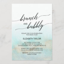 Brunch med vattendjur och Bubly i Aqua och Guld