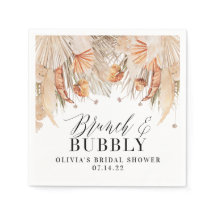 brunch och bubblande Möhippa pampas-gräs Napk