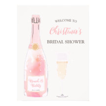 Brunch och bubblig champagne bröllopsdusch välkoms