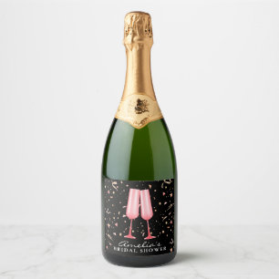 Brunch och Bubbly Bröllopsdusch Svart