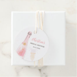 Brunch och Bubbly Champagne Bröllopsdusch Gåvor Etiketter