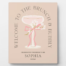 Brunch och Bubbly Champagne Bröllopsdusch Välkomme