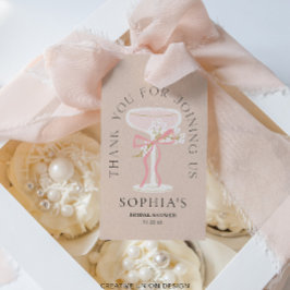 Brunch och Bubbly Champagne Bröllopsduschgåvor Presentetikett